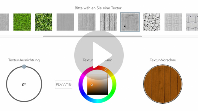 Video Planer Grundfläche texturieren