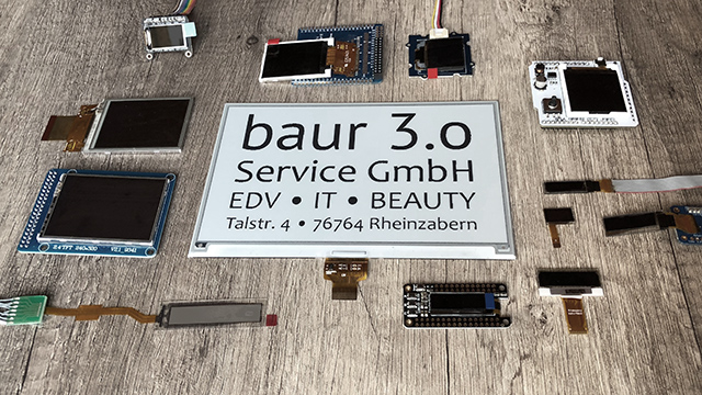 OLEDs, TFTs, ePaper und LCD