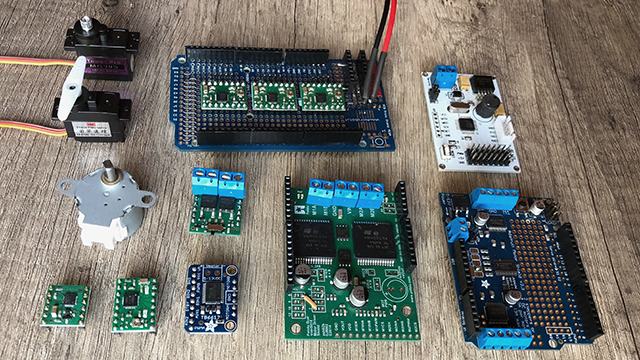 Stepper, Servos, Motorshields und Treiber
