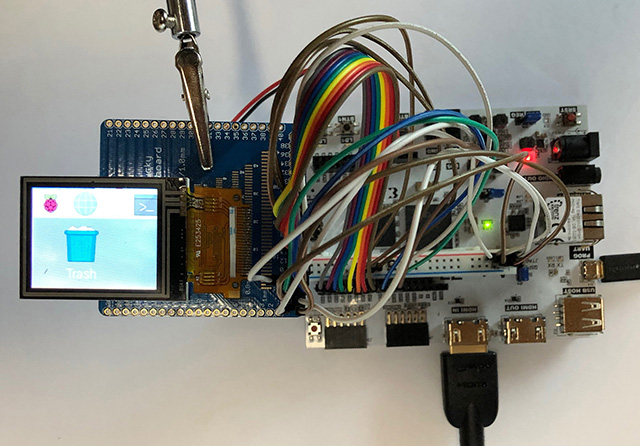 Aufbau ArtyZ720 mit NHD-1.8-128160EF-CTXI#-T