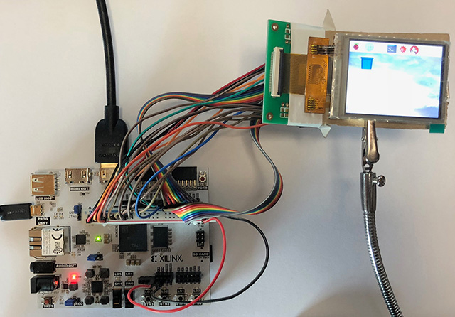 Aufbau ArtyZ720 mit NHD-2.4-240320CF-CSXN#-F