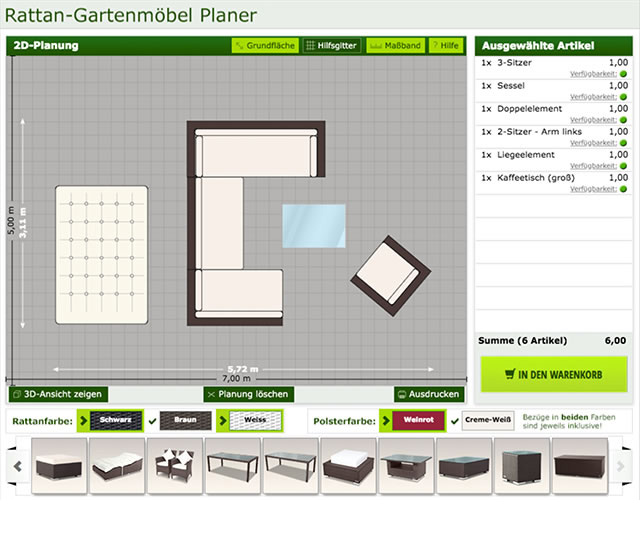 GARTENMOEBEL.DE Rattanm&ouml;bel-Planer