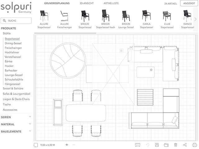 solpuri Online-Terrassen-Planungsprogramm
