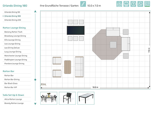 VIPLOUNGE Rattanm&ouml;bel-Planer
