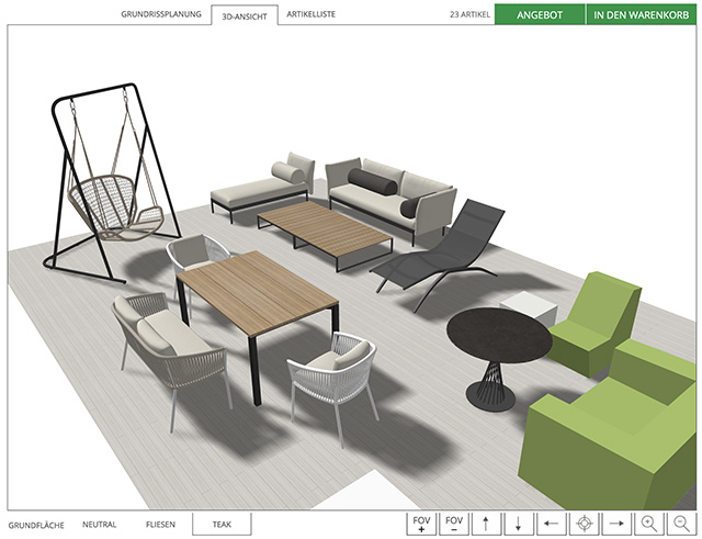 3D-Darstellung einer Beispiel-Planung