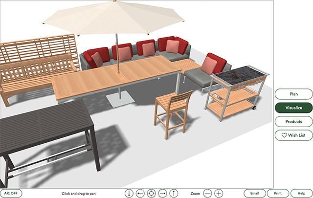 3D-Darstellung einer Beispiel-Planung