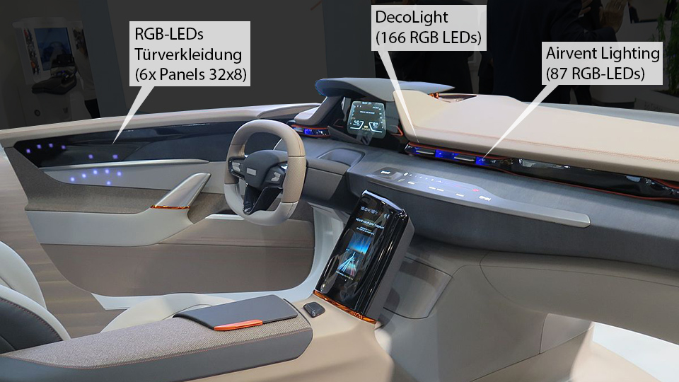 Beschriftung der elektronischen Komponenten